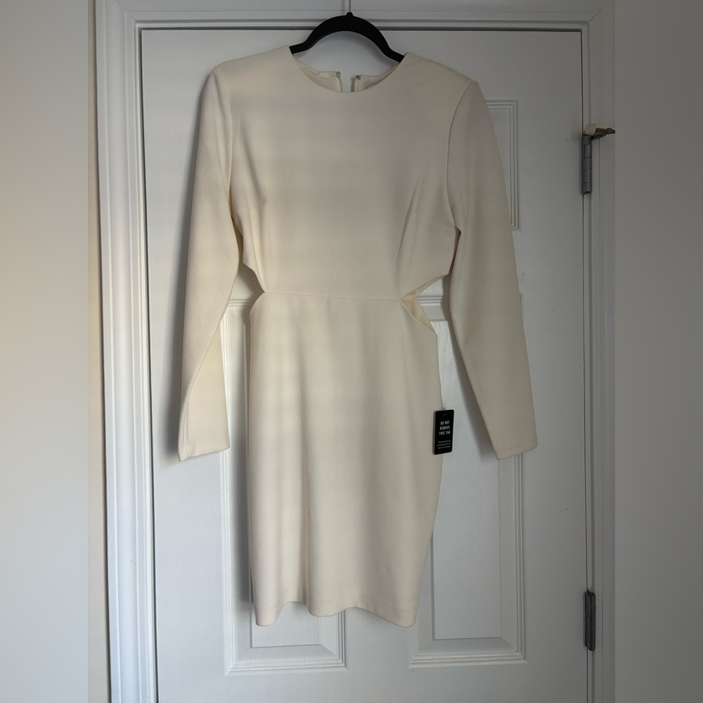 NWT Express Cream Long Sleeve Dress